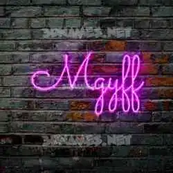 mgyff in Pink Neon style - 3D name wallpaper