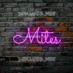mites in Pink Neon style - 3D name wallpaper