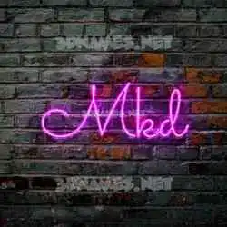 mkd in Pink Neon style - 3D name wallpaper