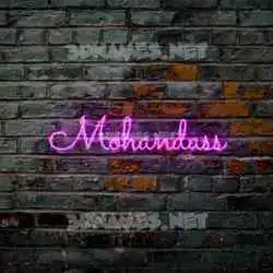 mohandass in Pink Neon style - 3D name wallpaper