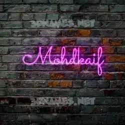 mohdkaif in Pink Neon style - 3D name wallpaper
