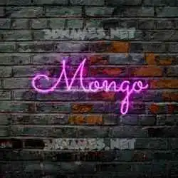 mongo in Pink Neon style - 3D name wallpaper