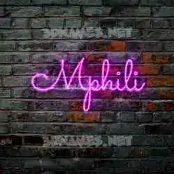 mphili in Pink Neon style - 3D name wallpaper