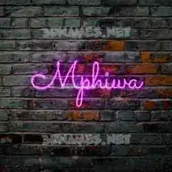 mphiwa in Pink Neon style - 3D name wallpaper