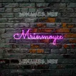 mrinmoyee in Pink Neon style - 3D name wallpaper