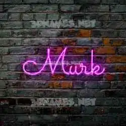 murk in Pink Neon style - 3D name wallpaper