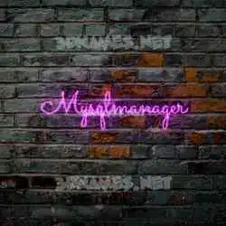 mysqlmanager in Pink Neon style - 3D name wallpaper