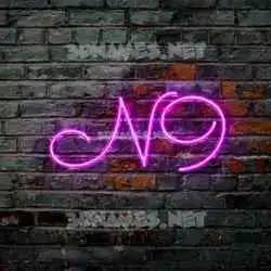 n9 in Pink Neon style - 3D name wallpaper