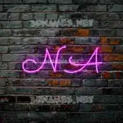 n a in Pink Neon style - 3D name wallpaper