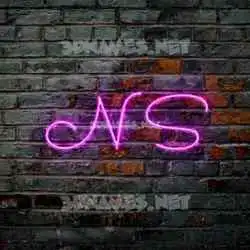 n s in Pink Neon style - 3D name wallpaper