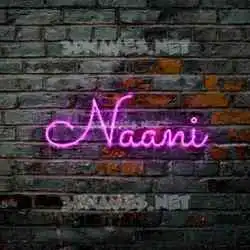 naani in Pink Neon style - 3D name wallpaper