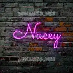nacey in Pink Neon style - 3D name wallpaper