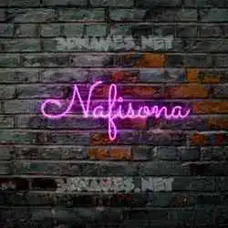 nafisona in Pink Neon style - 3D name wallpaper