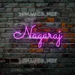 nagaraj in Pink Neon style - 3D name wallpaper