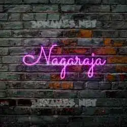 nagaraja in Pink Neon style - 3D name wallpaper