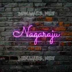 nagaraju in Pink Neon style - 3D name wallpaper