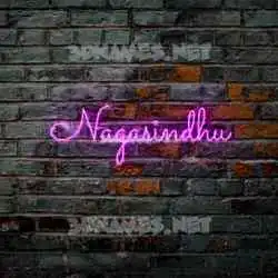 nagasindhu in Pink Neon style - 3D name wallpaper