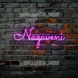 nagaveni in Pink Neon style - 3D name wallpaper