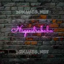 nagendrababu in Pink Neon style - 3D name wallpaper
