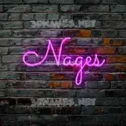 nages in Pink Neon style - 3D name wallpaper