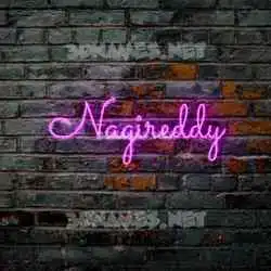 nagireddy in Pink Neon style - 3D name wallpaper