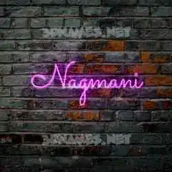 nagmani in Pink Neon style - 3D name wallpaper