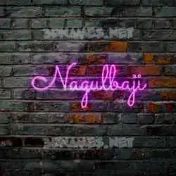 nagulbaji in Pink Neon style - 3D name wallpaper