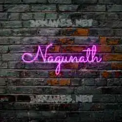nagunath in Pink Neon style - 3D name wallpaper