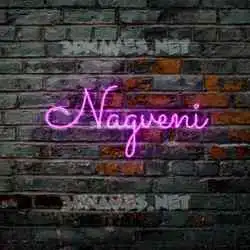 nagveni in Pink Neon style - 3D name wallpaper