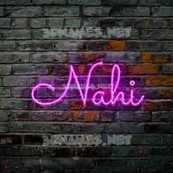 nahi in Pink Neon style - 3D name wallpaper