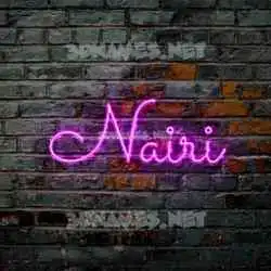 nairi in Pink Neon style - 3D name wallpaper
