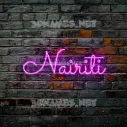 nairiti in Pink Neon style - 3D name wallpaper