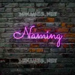 naming in Pink Neon style - 3D name wallpaper