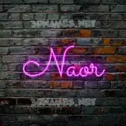 naor in Pink Neon style - 3D name wallpaper
