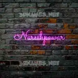 nareshpawar in Pink Neon style - 3D name wallpaper