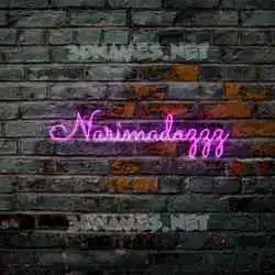 narimadazzz in Pink Neon style - 3D name wallpaper