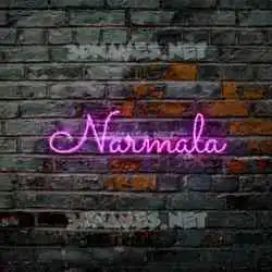 narmala in Pink Neon style - 3D name wallpaper