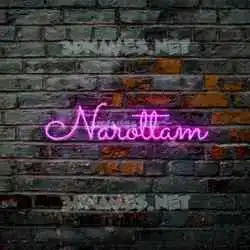 narottam in Pink Neon style - 3D name wallpaper
