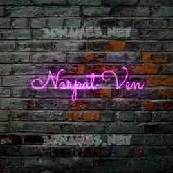 narpat ven in Pink Neon style - 3D name wallpaper