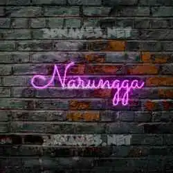 narungga in Pink Neon style - 3D name wallpaper