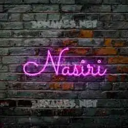 nasiri in Pink Neon style - 3D name wallpaper