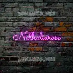 nathaliarose in Pink Neon style - 3D name wallpaper