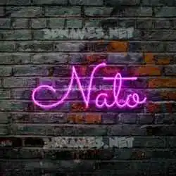 nato in Pink Neon style - 3D name wallpaper