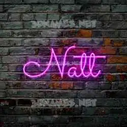 natt in Pink Neon style - 3D name wallpaper