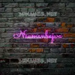naumanbajwa in Pink Neon style - 3D name wallpaper
