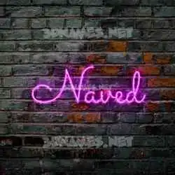 naved in Pink Neon style - 3D name wallpaper