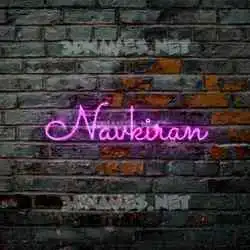 navkiran in Pink Neon style - 3D name wallpaper
