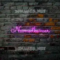 navneetkumar in Pink Neon style - 3D name wallpaper