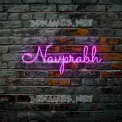 navprabh in Pink Neon style - 3D name wallpaper