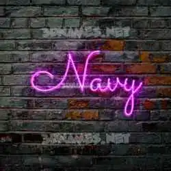 navy in Pink Neon style - 3D name wallpaper